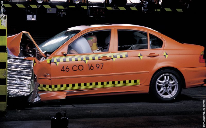 Bmw 3 e46 crash test #6